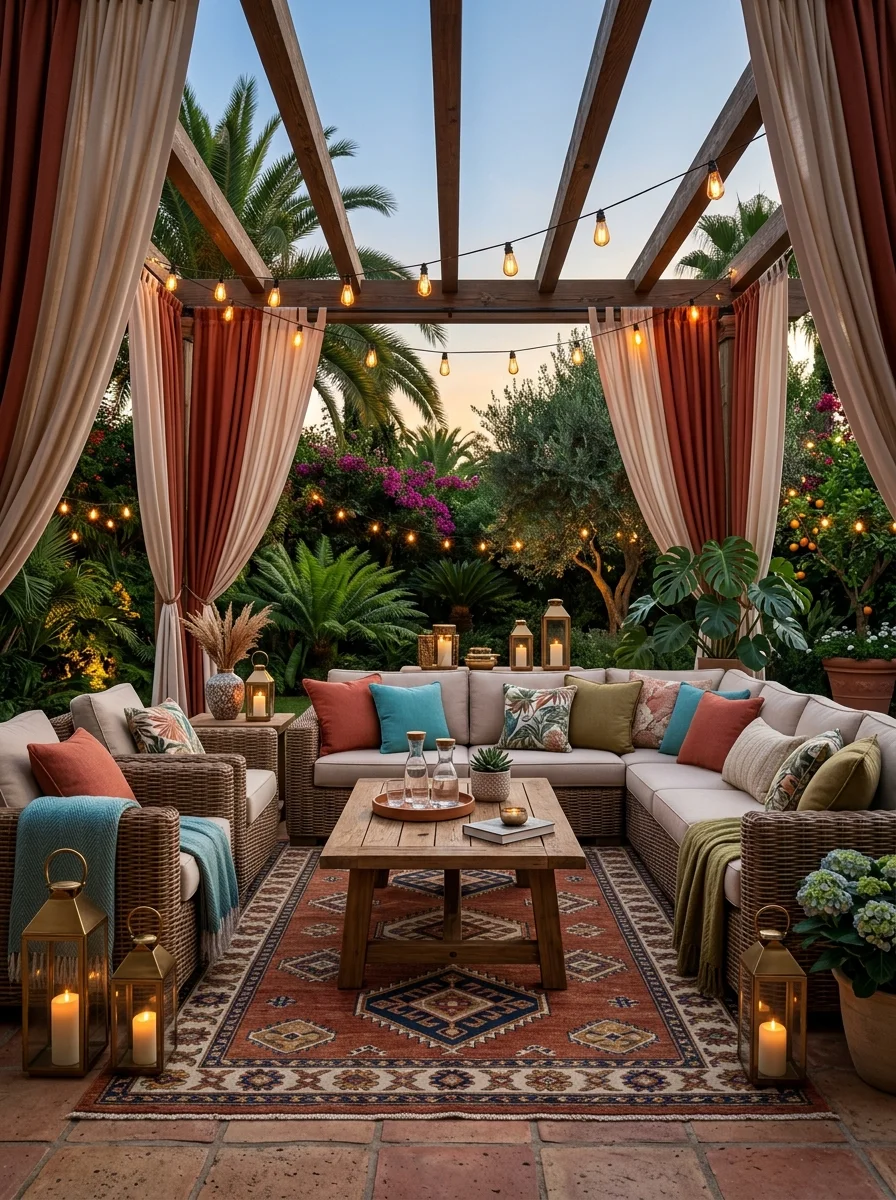 Stencil or Paint Your Concrete Patio