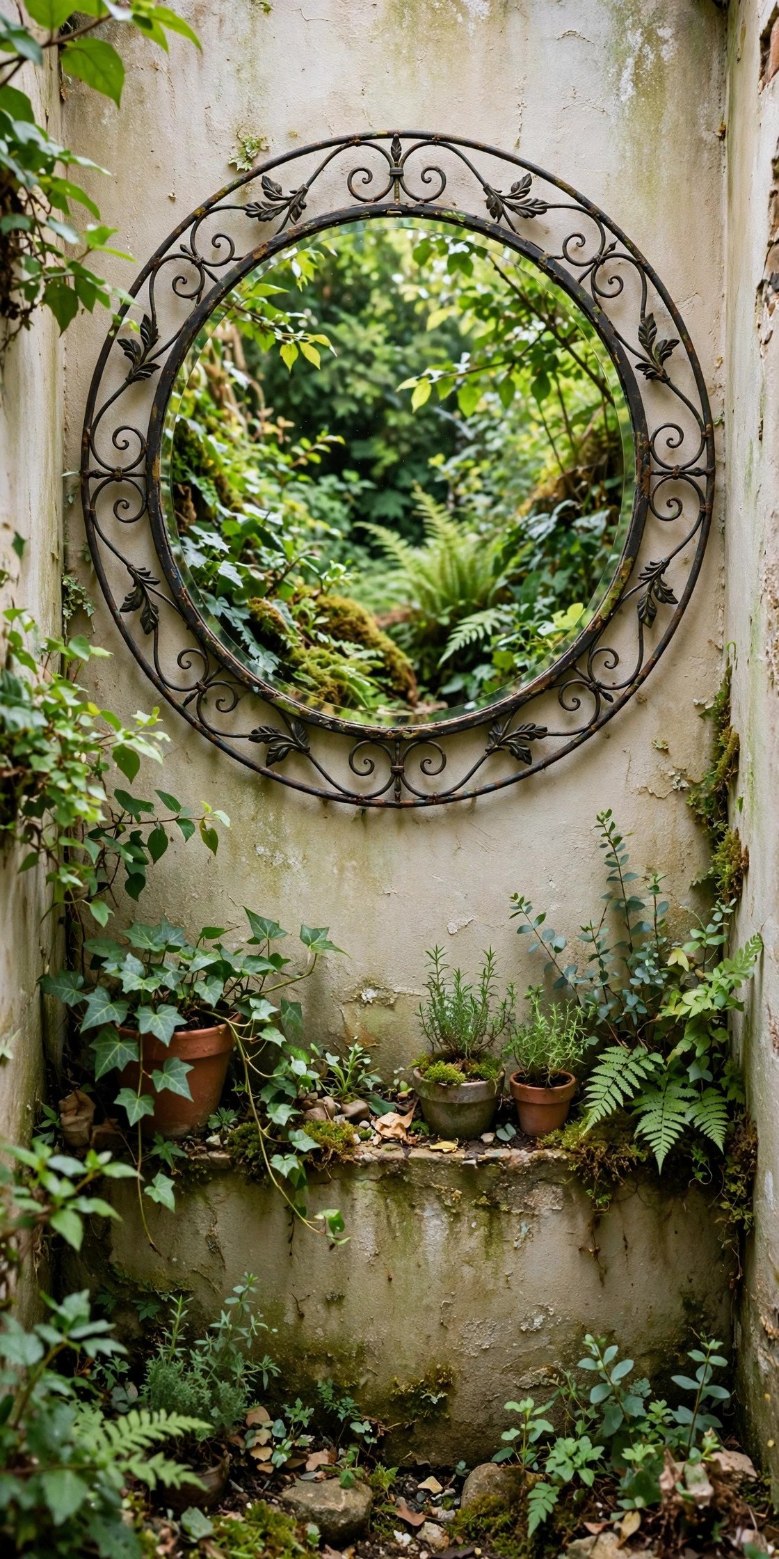 2. Hang a Mirror to Double the Space